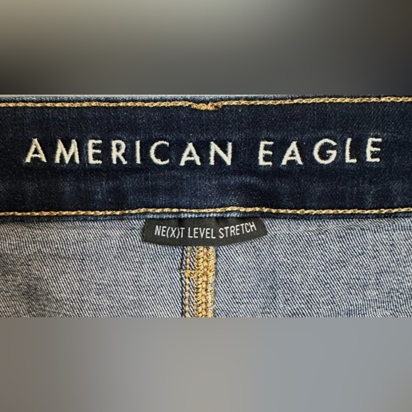 American Eagle Dark Blue Jeggings Women’s Size 14 Short - Picture 5 of 7